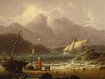 Ship Going Out, Fort Independence, Boston Harbour, 1832-Robert Salmon-Giclee Print