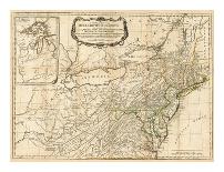 General Map of the Middle British Colonies, in America, c.1776-Robert Sayer-Art Print