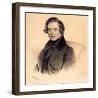 Robert Schumann (1810-185), 1839-Josef Kriehuber-Framed Giclee Print