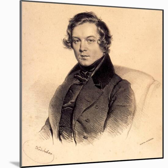 Robert Schumann (1810-185), 1839-Josef Kriehuber-Mounted Giclee Print