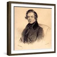 Robert Schumann (1810-185), 1839-Josef Kriehuber-Framed Giclee Print