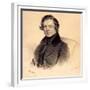 Robert Schumann (1810-185), 1839-Josef Kriehuber-Framed Giclee Print