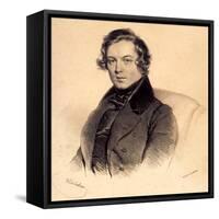 Robert Schumann (1810-185), 1839-Josef Kriehuber-Framed Stretched Canvas