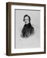 Robert Schumann (1810-1856)-Josef Kriehuber-Framed Giclee Print