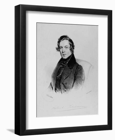 Robert Schumann (1810-1856)-Josef Kriehuber-Framed Giclee Print