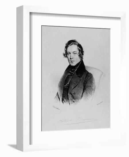 Robert Schumann (1810-1856)-Josef Kriehuber-Framed Giclee Print