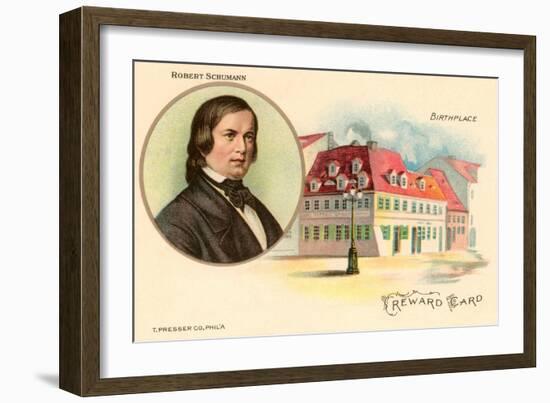 Robert Schumann and Birthplace-null-Framed Art Print