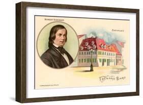 Robert Schumann and Birthplace-null-Framed Art Print