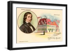 Robert Schumann and Birthplace-null-Framed Art Print