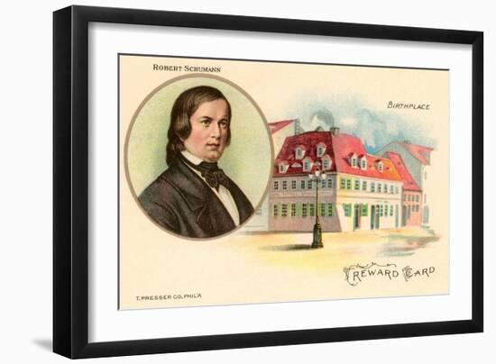 Robert Schumann and Birthplace-null-Framed Art Print