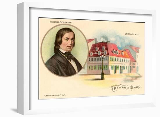 Robert Schumann and Birthplace-null-Framed Art Print