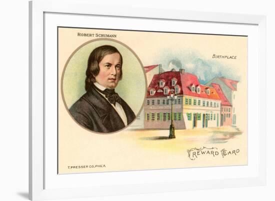 Robert Schumann and Birthplace-null-Framed Premium Giclee Print