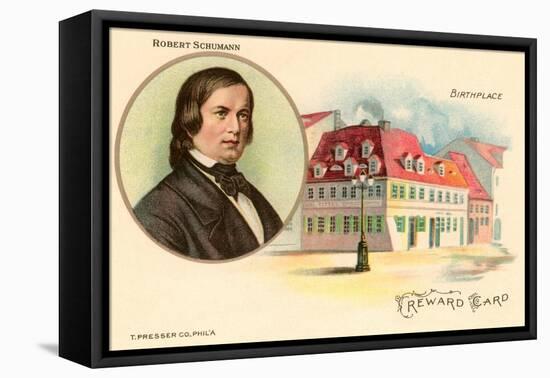 Robert Schumann and Birthplace-null-Framed Stretched Canvas