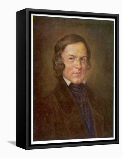 Robert Schumann German Composer-Hans Best-Framed Stretched Canvas