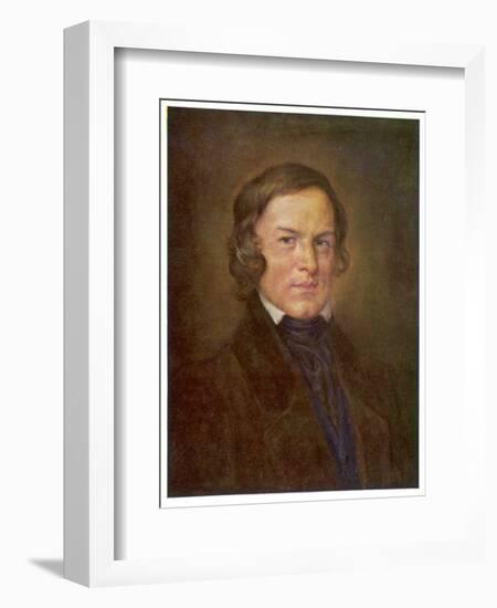 Robert Schumann German Composer-Hans Best-Framed Art Print