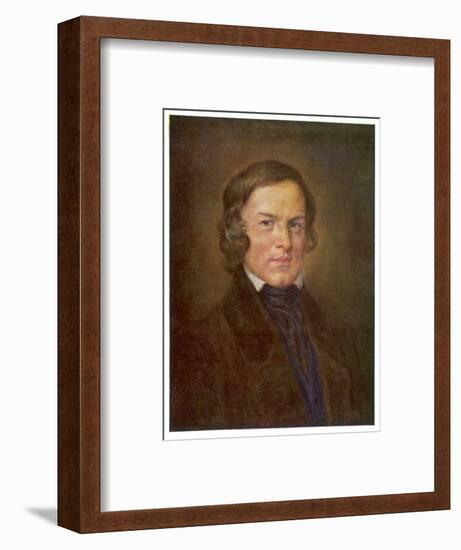 Robert Schumann German Composer-Hans Best-Framed Art Print