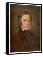 Robert Schumann German Composer-Hans Best-Framed Stretched Canvas