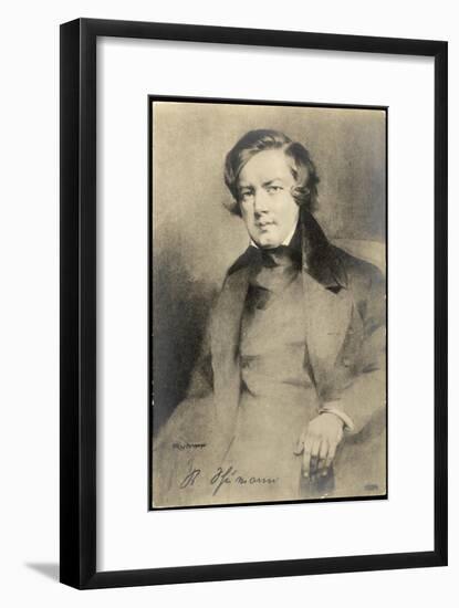 Robert Schumann German Musician-null-Framed Art Print