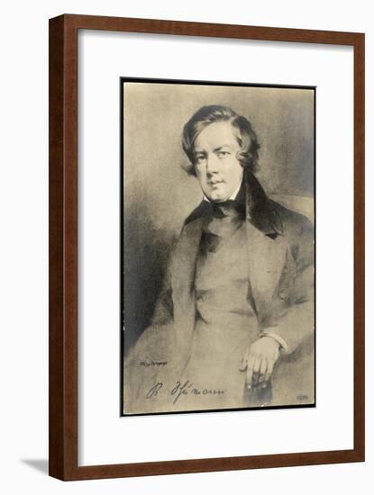 Robert Schumann German Musician-null-Framed Art Print