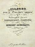 Title Page of Score for Allegro for Piano in B Minor, Opus 8-Robert Schumann-Mounted Giclee Print