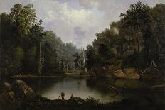 Blue Hole, Little Miami River, 1851-Robert Scott Duncanson-Stretched Canvas