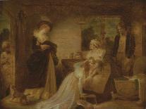 Mary Queen of Scots Reproved by Knox-Robert Smirke-Stretched Canvas