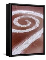 Robert Smithson's Spiral Jetty in the Great Salt Lake-null-Framed Stretched Canvas