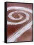 Robert Smithson's Spiral Jetty in the Great Salt Lake-null-Framed Stretched Canvas