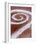 Robert Smithson's Spiral Jetty in the Great Salt Lake-null-Framed Photographic Print