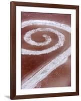 Robert Smithson's Spiral Jetty in the Great Salt Lake-null-Framed Photographic Print