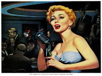 Honky-Tonk Hero - Saturday Evening Post "Leading Ladies", December 31, 1955 pg.20-Robert Stanley-Mounted Giclee Print