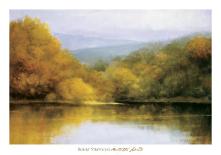 October Lakeside-Robert Striffolino-Art Print