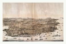 Bird'S-Eye View of San Francisco, California from Above the Bay Looking West, USA, America-Robert Swain Gifford-Giclee Print
