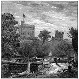 Putney Bridge and Church by Moonlight, 1880-Robert Taylor Pritchett-Giclee Print