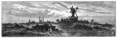 Windmill on Wimbledon Common, 1880-Robert Taylor Pritchett-Giclee Print
