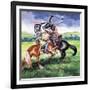 Robert the Bruce, King of Scotland About to Kill Sir Henry De Bohum-Ron Embleton-Framed Giclee Print