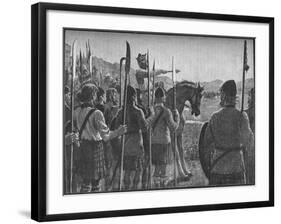 Robert the Bruce Reviewing His Troops before the Battle of Bannockburn, 1314-EBL-Framed Giclee Print