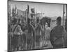 Robert the Bruce Reviewing His Troops before the Battle of Bannockburn, 1314-EBL-Mounted Giclee Print