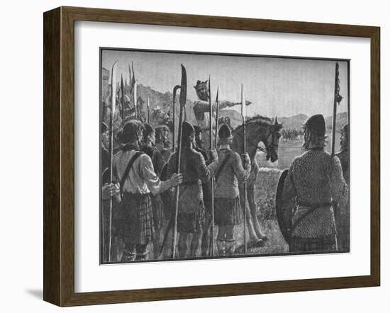 Robert the Bruce Reviewing His Troops before the Battle of Bannockburn, 1314-EBL-Framed Giclee Print