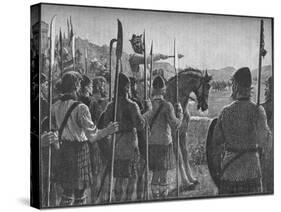 Robert the Bruce Reviewing His Troops before the Battle of Bannockburn, 1314-EBL-Stretched Canvas