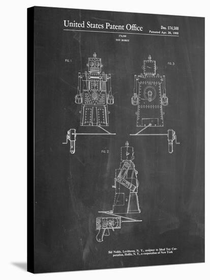 Robert the Robot 1955 Toy Robot Patent-Cole Borders-Stretched Canvas