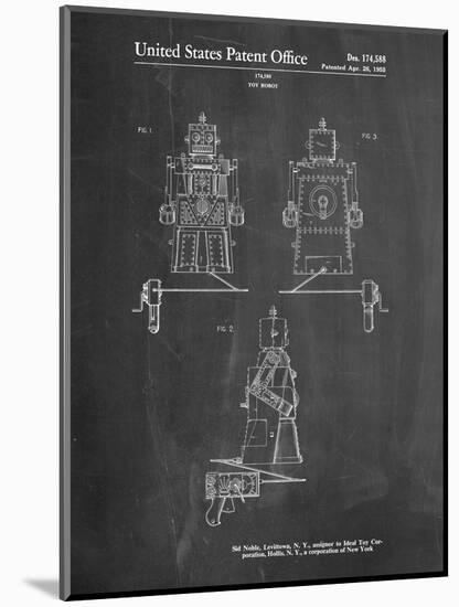 Robert the Robot 1955 Toy Robot Patent-Cole Borders-Mounted Art Print