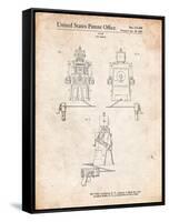 Robert the Robot 1955 Toy Robot Patent-Cole Borders-Framed Stretched Canvas
