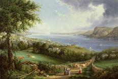 View of the Hudson River from Near Sing Sing, New York, C.1850-Robert The Younger Havell-Giclee Print