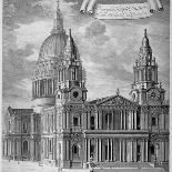 St Paul's Cathedral, City of London, C1715-Robert Trevitt-Framed Giclee Print