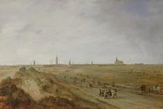 Landscape with a View of Ostend (Oil on Panel)-Robert Van Den Hoecke-Giclee Print