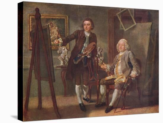 Robert Walpole, First Earl of Orford, K.G., in the Studio of Francis Hayman, R.A.', c1748-1750-Francis Hayman-Stretched Canvas