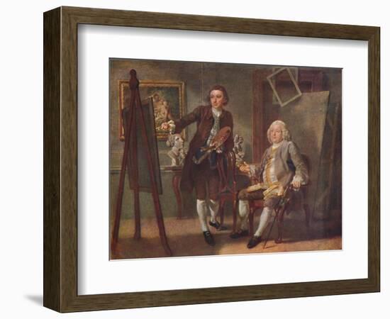 Robert Walpole, First Earl of Orford, K.G., in the Studio of Francis Hayman, R.A.', c1748-1750-Francis Hayman-Framed Giclee Print