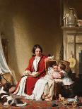 Mothers Lessons, Amalfi, 1857-Robert Walter Weir-Giclee Print