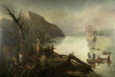 The Landing of Henry Hudson-Robert Walter Weir-Giclee Print